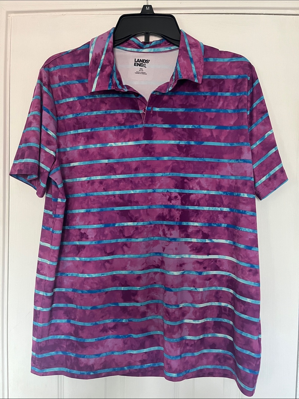 Land’s End boys sz xxl 18-20 H collar shirt , lightweight breathable fabric